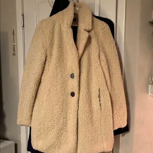 Liz Claiborne Cream Teddy Jacket